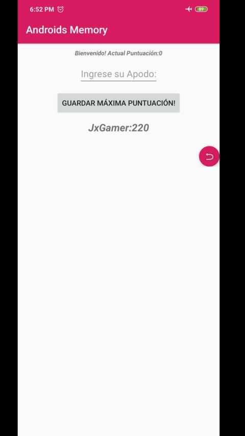 Androids Memory Game screenshot 1