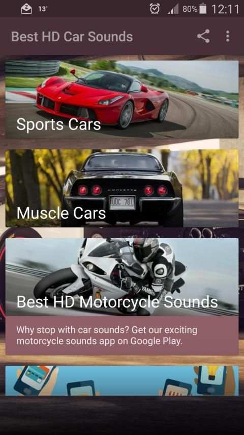 Best HD Car Sounds स्क्रीनशॉट 1
