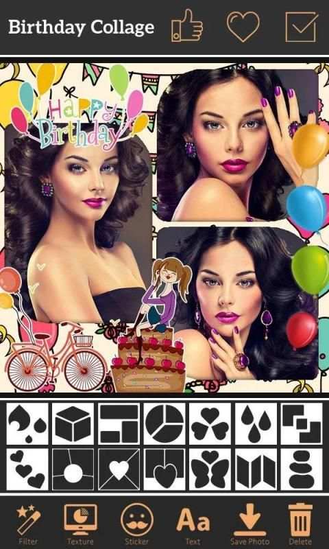 Happy Birthday Photo Collage Maker screenshot 2
