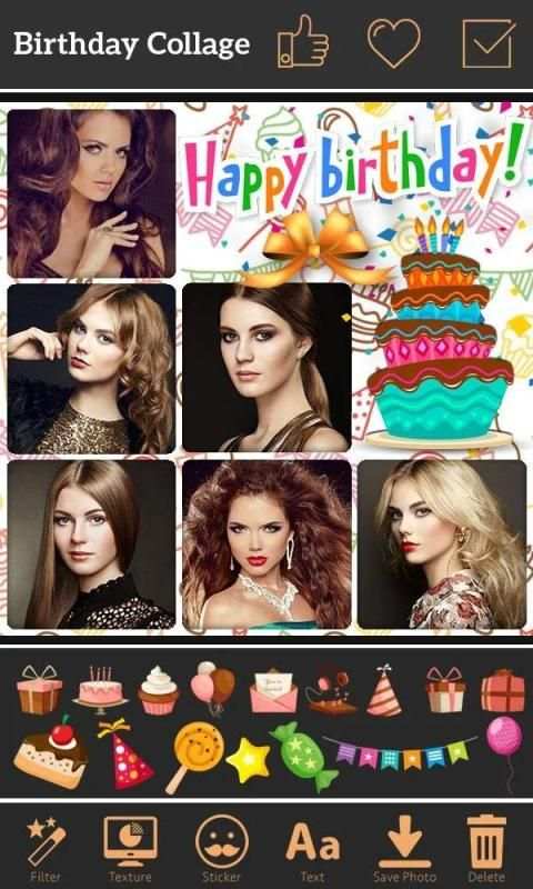 Happy Birthday Photo Collage Maker screenshot 3