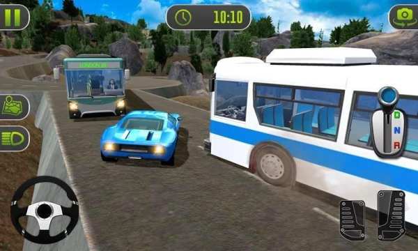 Bus Racing - Mountain Climbing Hill 3D screenshot 1