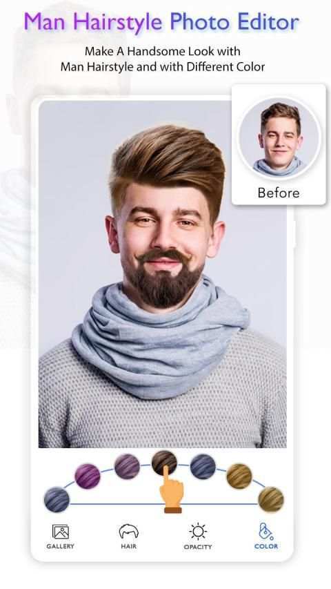 Man Hair Style: Beard Style, Mustache Photo Editor स्क्रीनशॉट 5