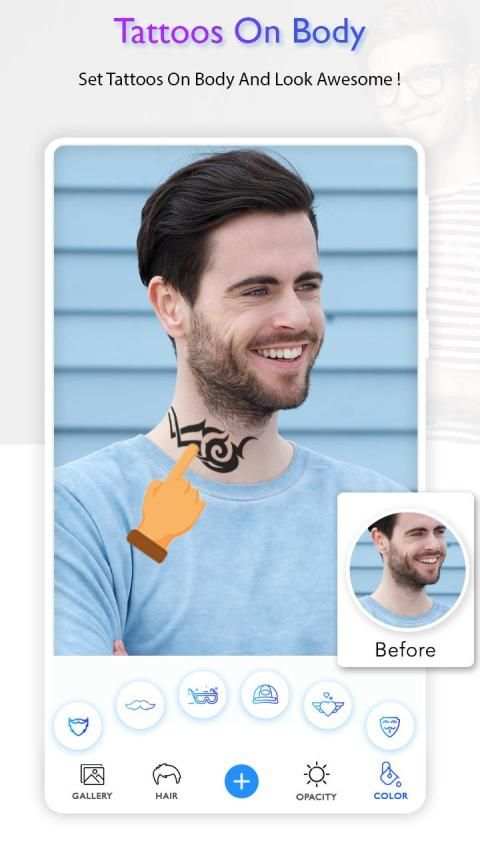 Man Hair Style: Beard Style, Mustache Photo Editor स्क्रीनशॉट 1