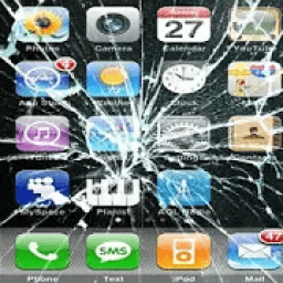 broken screen prank icon