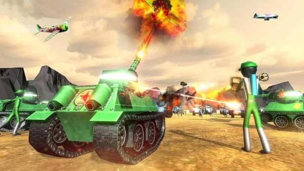 Battle Simulator World War 2 - Stickman Warriors स्क्रीनशॉट 3