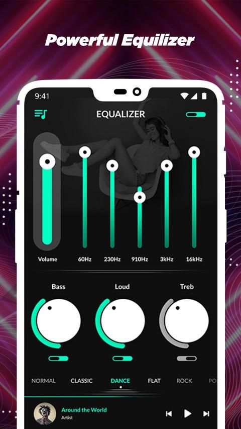 Music Equalizer -Extra Bass Audio Player Booster स्क्रीनशॉट 4