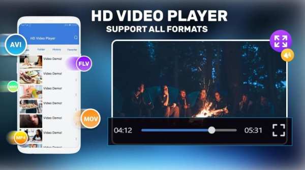 HD Video Player - All Format Video Player स्क्रीनशॉट 2