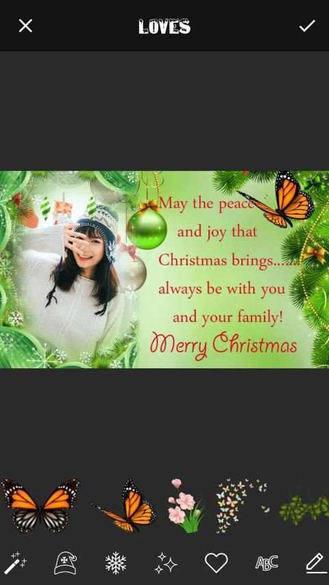 Christmas Cards Maker स्क्रीनशॉट 3