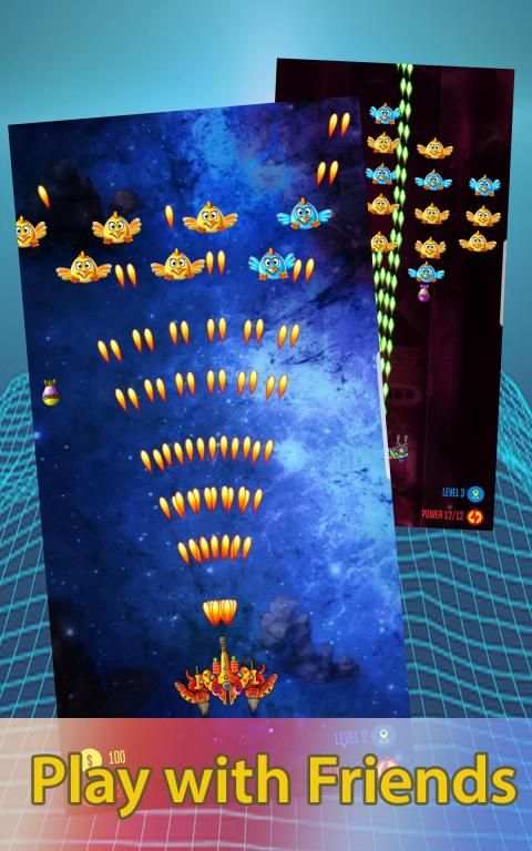 Alien shooter! Chicken invaders : Galaxy attack स्क्रीनशॉट 3