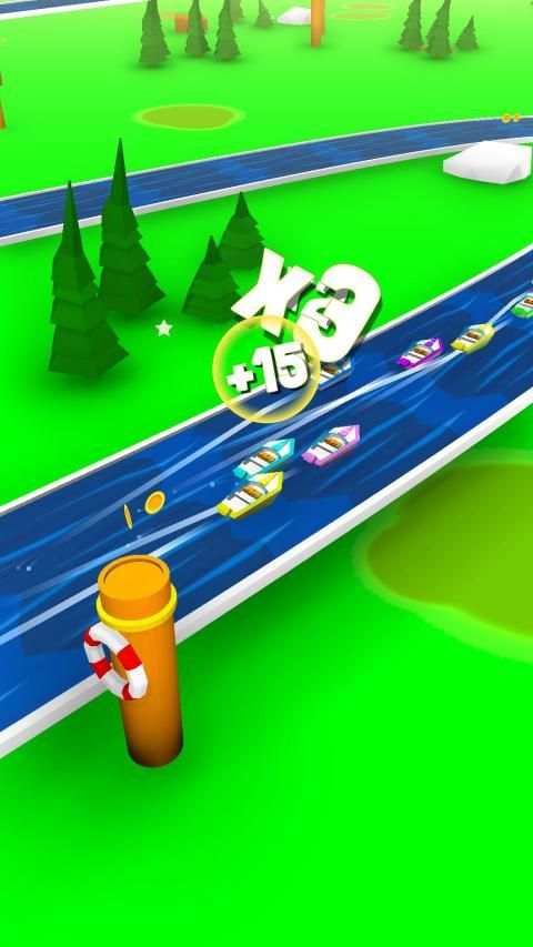 Mini Speed Boat Racing Game: ボートレースゲーム screenshot 2
