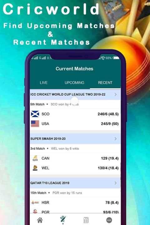 Cricworld - Live Cricket Scores स्क्रीनशॉट 3