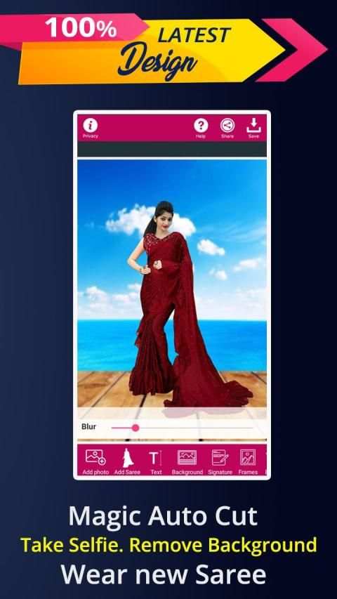 Saree Photo Editor - Saree Pehne Wala Apps screenshot 5