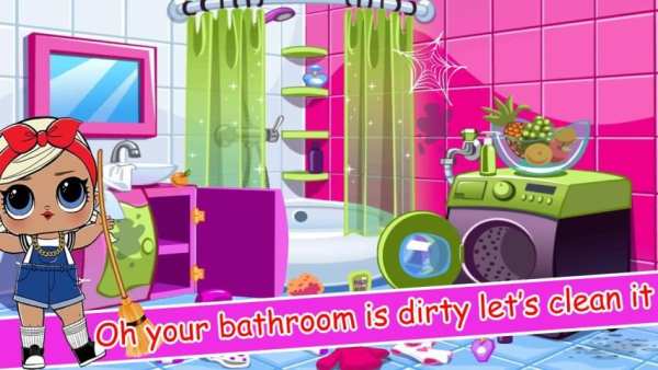LOL Surprise Game House Cleaning Room screenshot 2