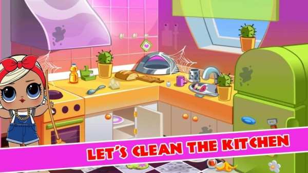 LOL Surprise Game House Cleaning Room screenshot 1