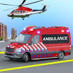 City Flying Ambulance simulator 2019: Flying Games