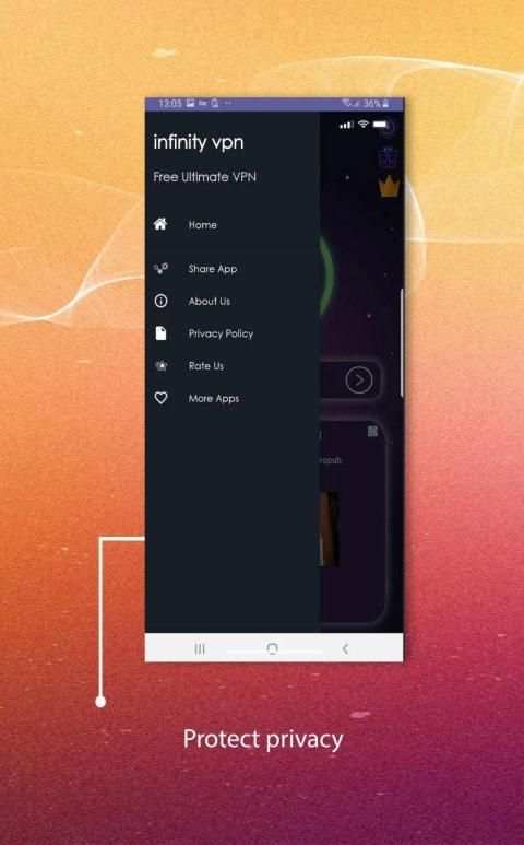 Infinity VPN (Free ultimate VPN) स्क्रीनशॉट 3