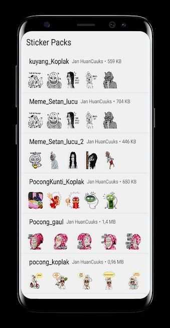 WA Sticker Hantu Horor Gaul For WAStickerApps screenshot 1