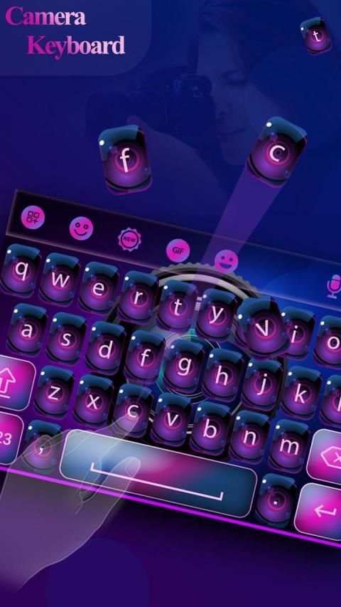 Camera Keyboard Theme स्क्रीनशॉट 9