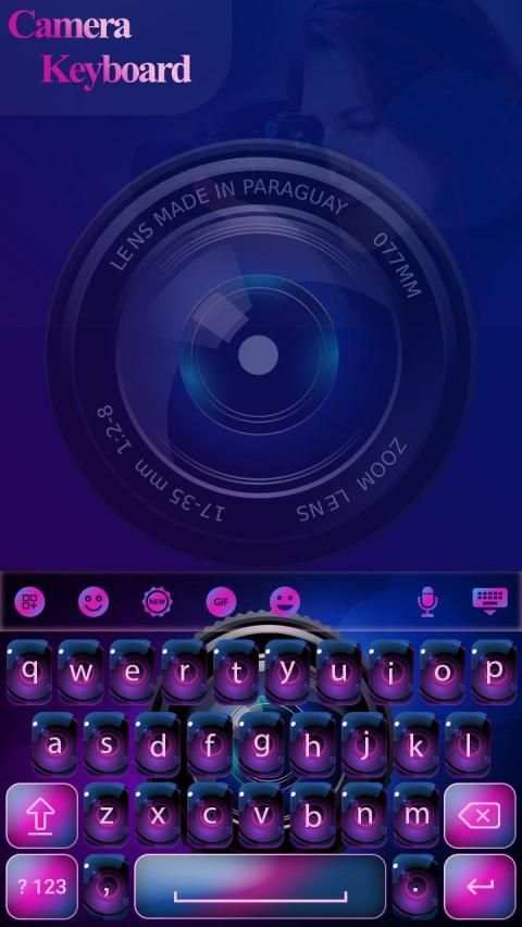 Camera Keyboard Theme स्क्रीनशॉट 6