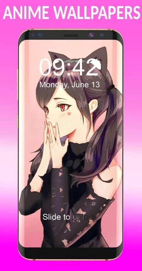 Anime for Girls Pattern Lock Screen & Wallpapers स्क्रीनशॉट 3