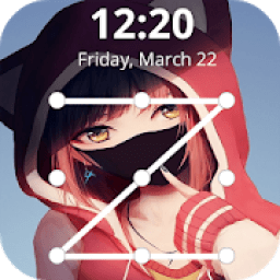 ikon Anime for Girls Pattern Lock Screen &amp; Wallpapers