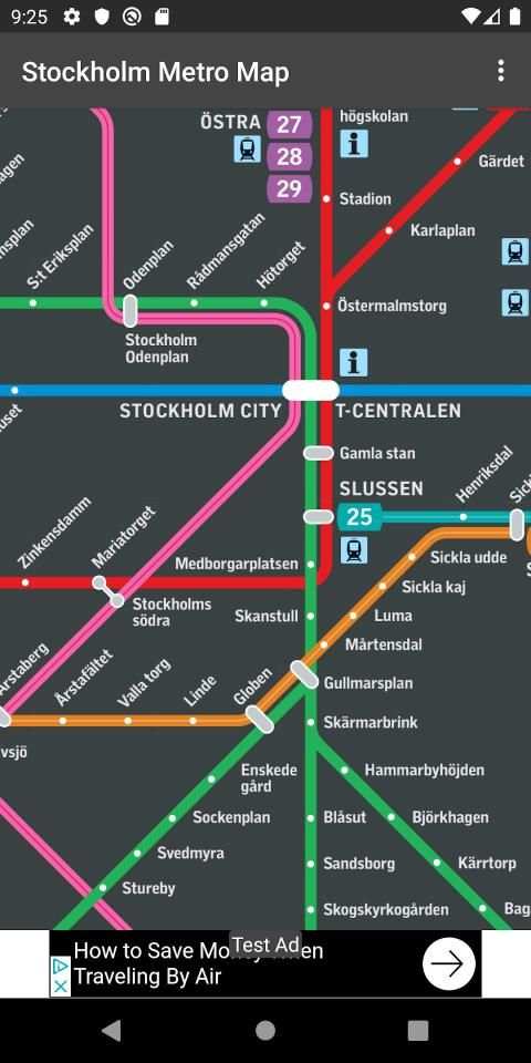 Stockholm Metro App screenshot 2