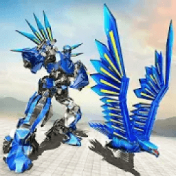 Flying Falcon Robot Car Transforming Game आइकन
