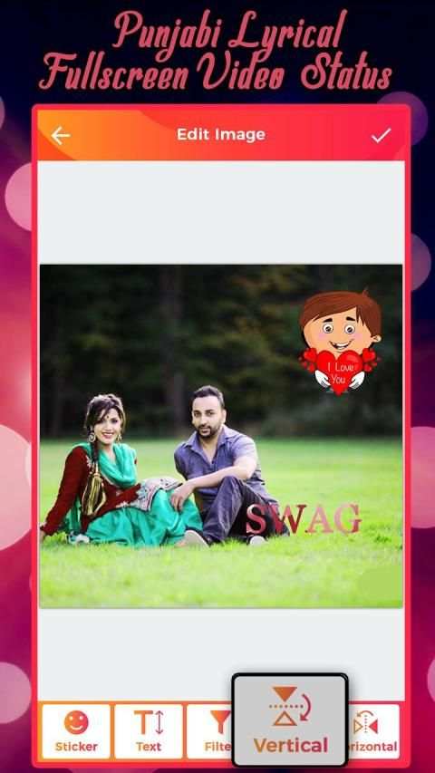 Punjabi Lyrical Video Status Maker स्क्रीनशॉट 3