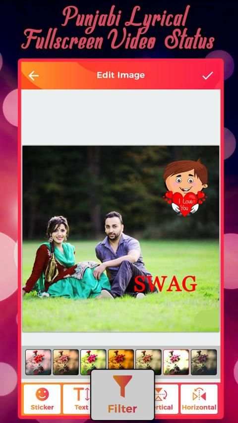 Punjabi Lyrical Video Status Maker स्क्रीनशॉट 4