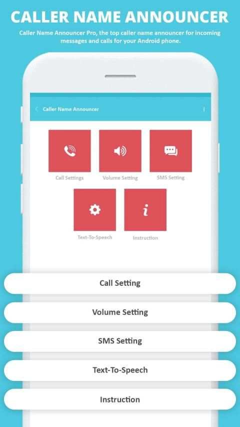 Caller Name Announcer - Caller Announcer screenshot 1