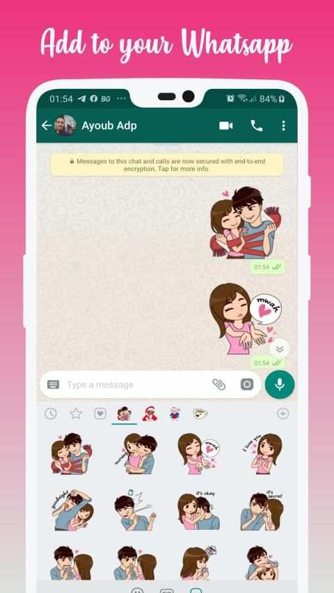 Love Stickers For WhatsApp (WAStickerApps) screenshot 1