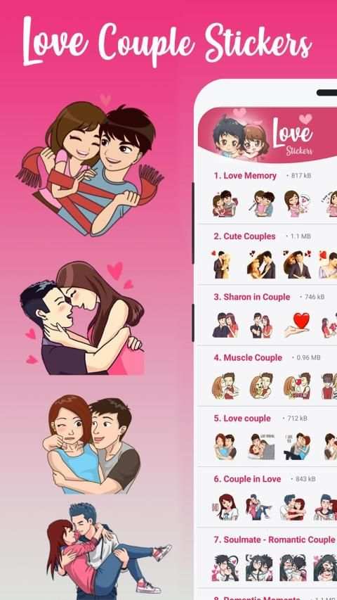 Love Stickers For WhatsApp (WAStickerApps) screenshot 6