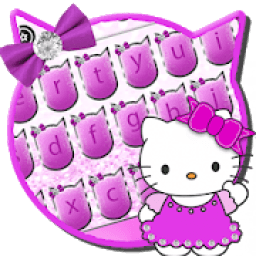 ikon Cute Pink Kitty Keyboard Theme