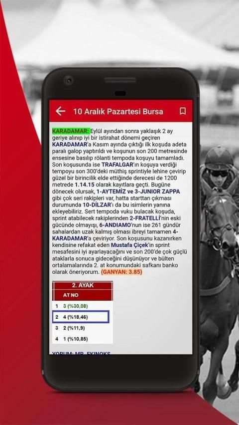 Ganyan Portal - At Yarışı Tahmin Analiz screenshot 6