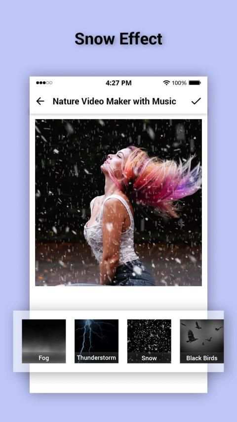 Nature Photo Effect Video Maker with Music स्क्रीनशॉट 7