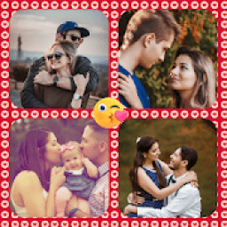 Collage de fotos con fondos y filtros आइकन