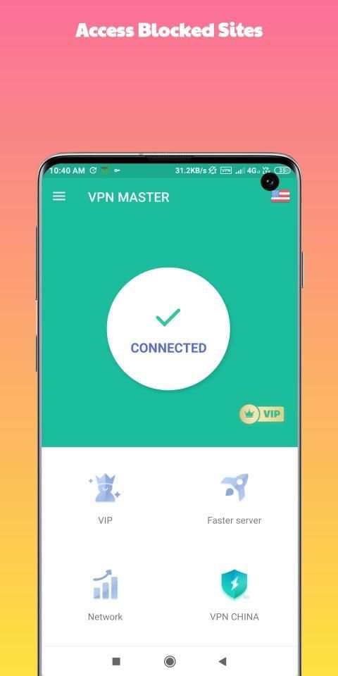 VPN MASTER - Fastest Free VPN स्क्रीनशॉट 1