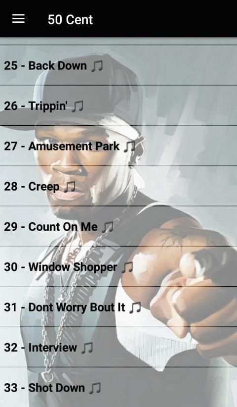 50 Cent - 2019 OFFLINE ( 33 SONGS ) स्क्रीनशॉट 3