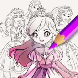 Princess Coloring Book for Girl icon