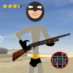 Bat Stickman Rope Hero Vegas Crime आइकन