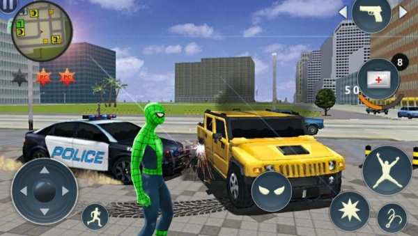 Spider Rope Hero - Gangster Crime City स्क्रीनशॉट 8