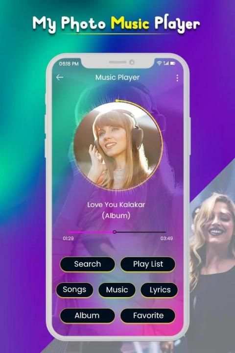 My Photo on Music Player 2019 : MP3 Player screenshot 6