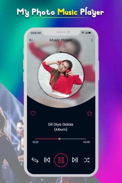 My Photo on Music Player 2019 : MP3 Player screenshot 5