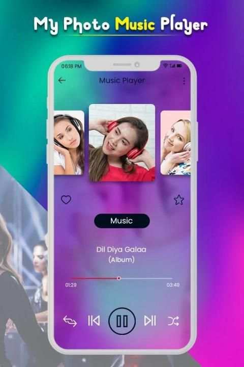 My Photo on Music Player 2019 : MP3 Player screenshot 3