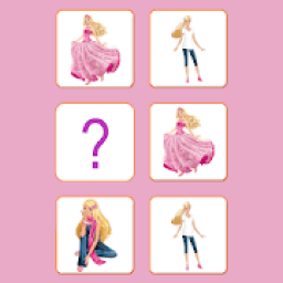 ikon Pink Doll Match Pairs Memory Game
