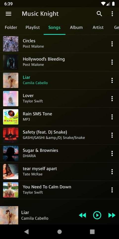 Music Knight - Free Music Player screenshot 5