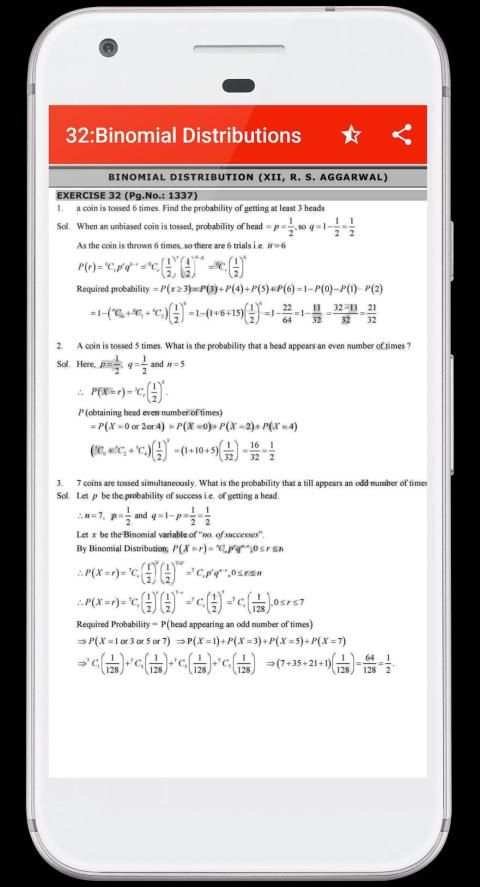 RS Aggarwal Class 12 Math Solution OFFLINE स्क्रीनशॉट 3