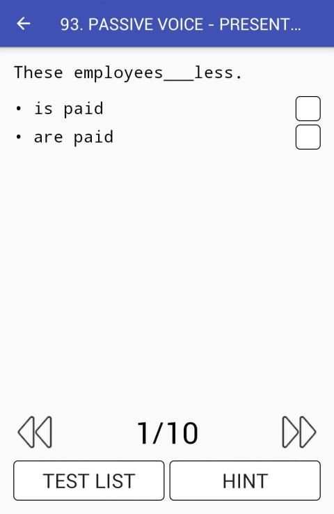 5555 English Grammar Tests screenshot 3