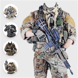 Commando Photo Suit Face Changer &amp; Editor आइकन