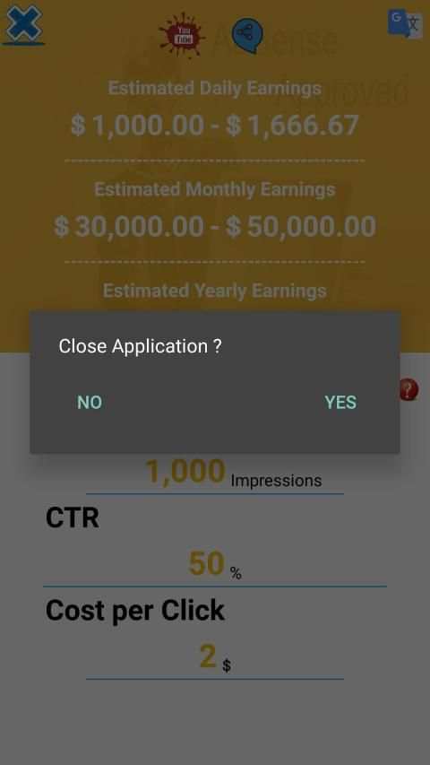 Ads Money Calculator स्क्रीनशॉट 2